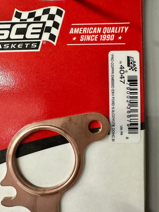 SCE Pro Copper Exhaust Gasket Ford Coyote