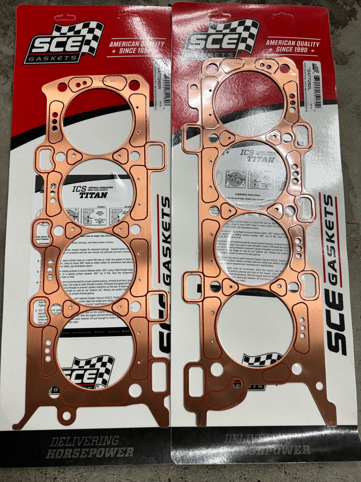 SCE Head Gaskets ICS Titan SETS Ford Coyote