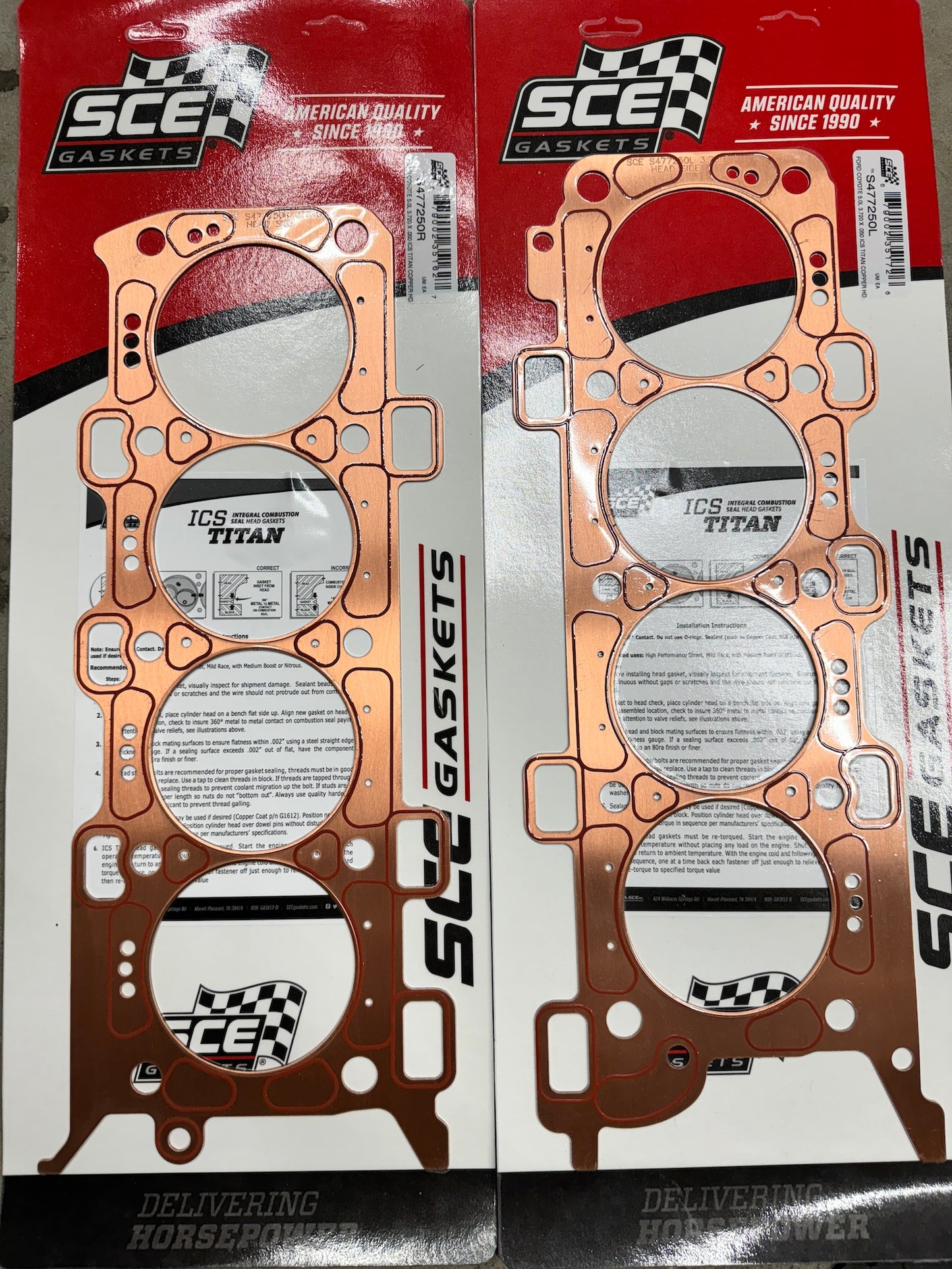 SCE Head Gaskets ICS Titan SETS Ford Coyote